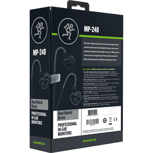 Mackie MP-240 Hybrid Dual Driver In-Ear Headphones
