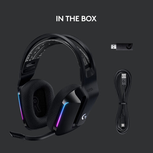 Logitech G G733 LIGHTSPEED Wireless RGB Gaming Headset (Black)
