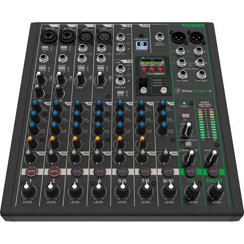 Mackie ProFX10v3+ 10-Channel Analog Mixer with Built-In FX,USB Recording,and Bluetooth