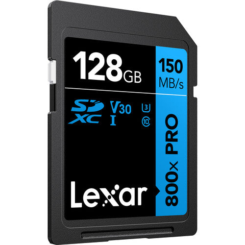 Lexar 128GB High-Performance 800x PRO UHS-I SDXC Memory Card (BLUE Series)