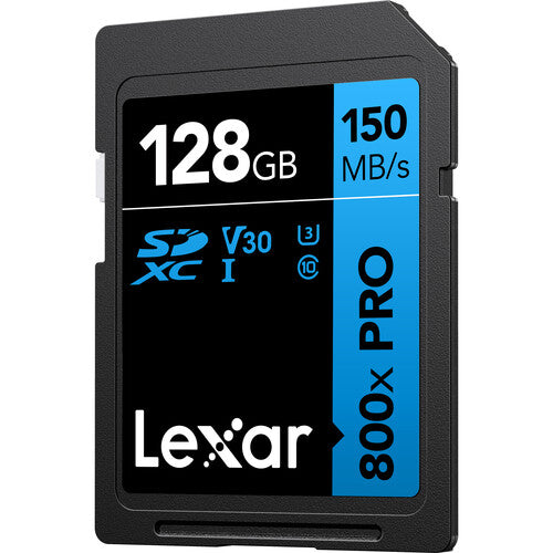 Lexar 128GB High-Performance 800x PRO UHS-I SDXC Memory Card (BLUE Series)