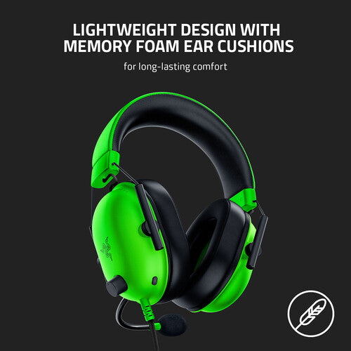 Razer BlackShark V2 X 3.5mm Wired Gaming Headset (Green)