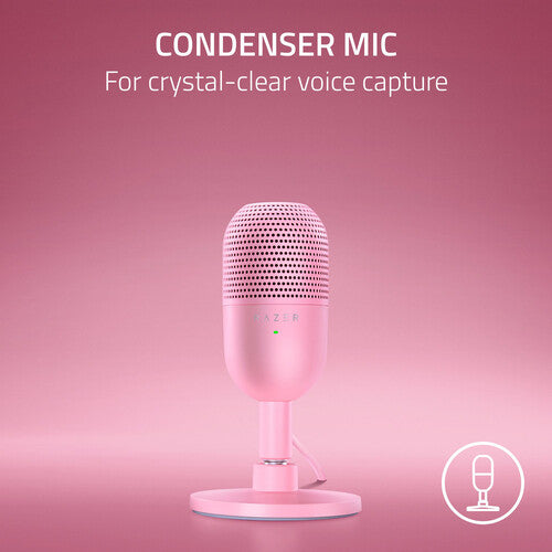 Razer Seiren V3 Mini USB Condenser Microphone (Quartz Pink)