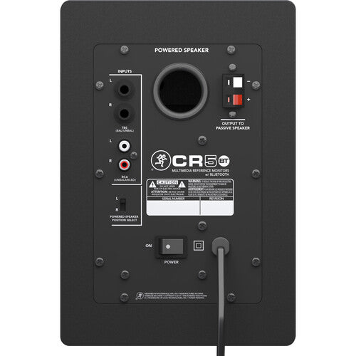 Mackie CR5BT Creative Reference Powered 5 Studio Monitors with Bluetooth (Pair,Black)