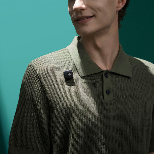 DJI Mic Mini Clip-On Transmitter with Built-In Microphone (2.4GHz, nfinity Black)