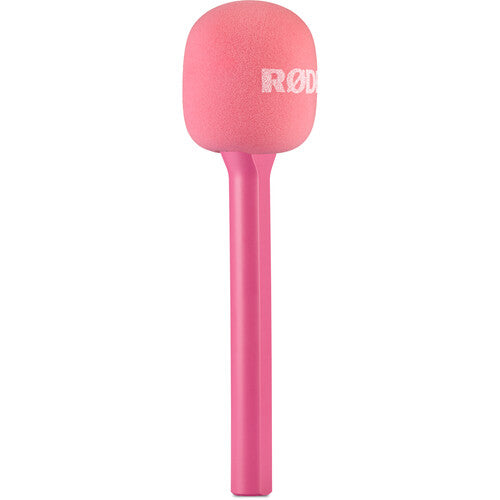 RODE Interview GO Handheld Mic Adapter for Wireless Clip-On Transmitter (Pink)
