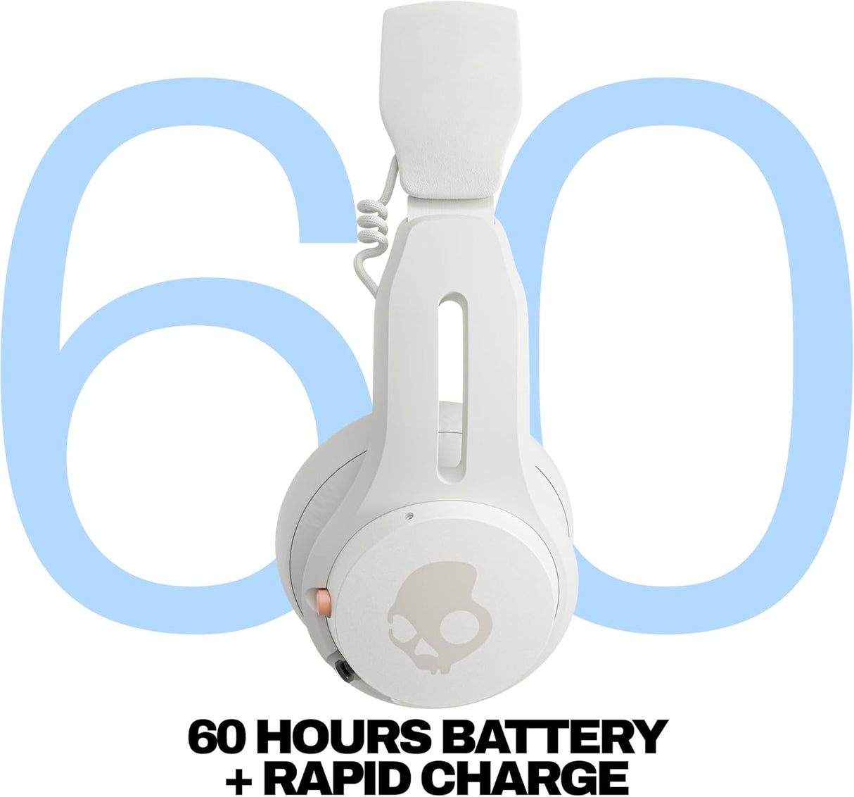 Skullcandy Icon ANC Wireless Active Noise-Canceling On-Ear Headphones (Bone)