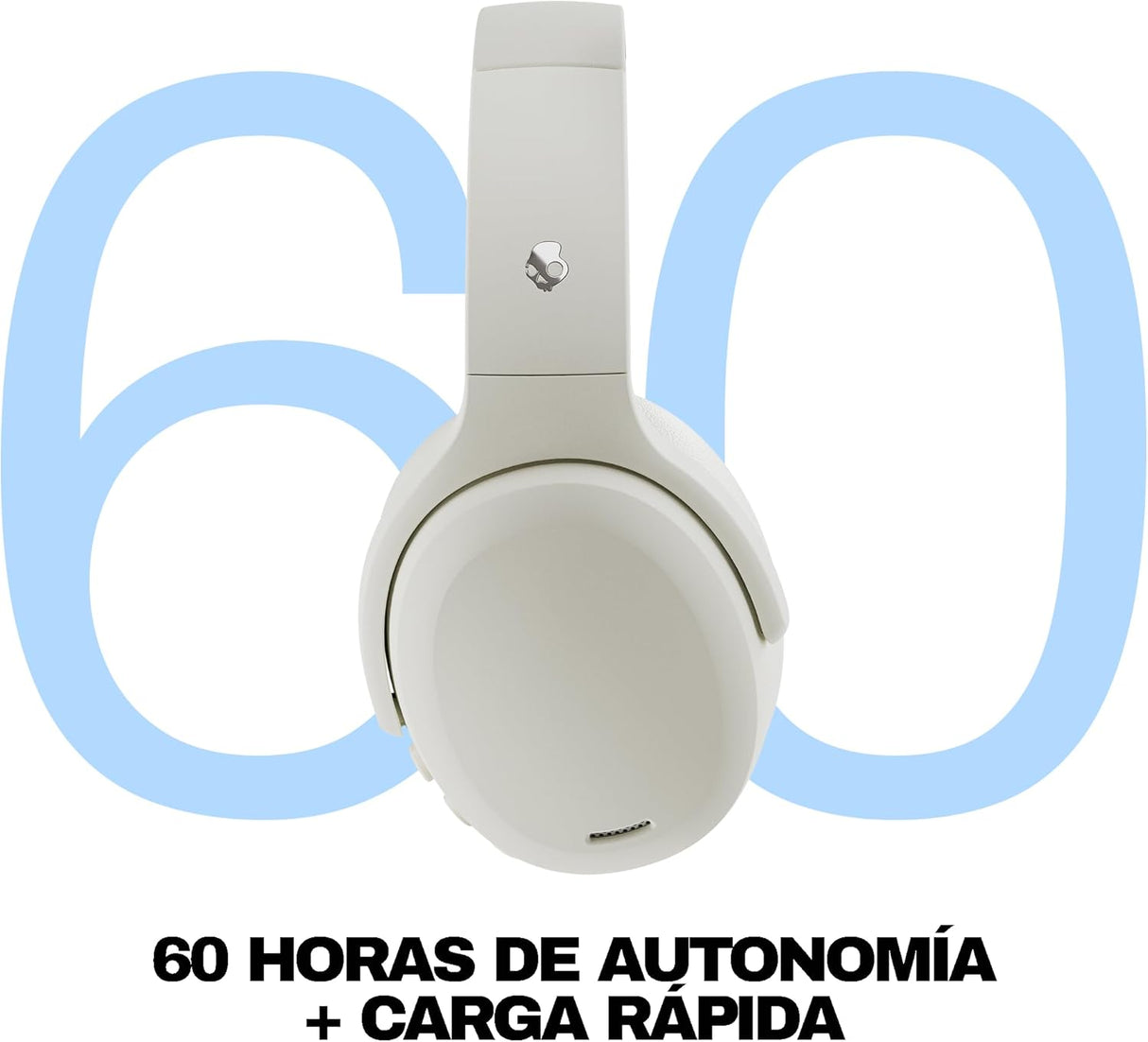 Skullcandy Crusher ANC 2 Over-Ear Noise Canceling Wireless Headphones (BONE)
