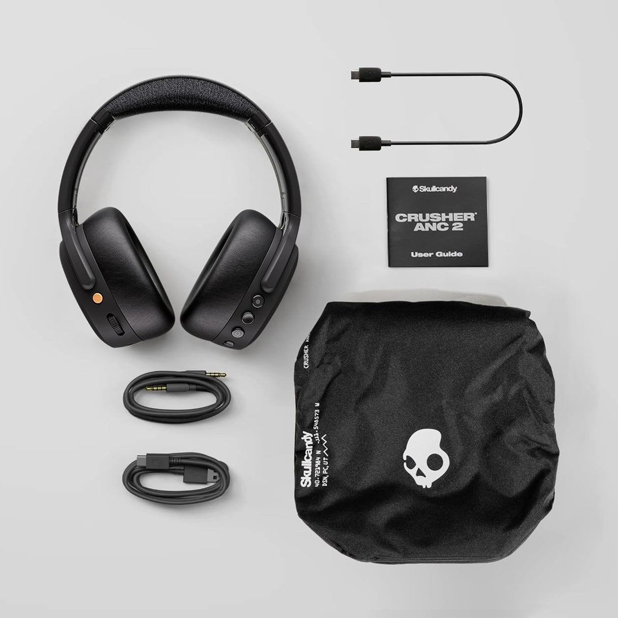 Skullcandy Crusher ANC 2 Over-Ear Noise Canceling Wireless Headphones (BONE)