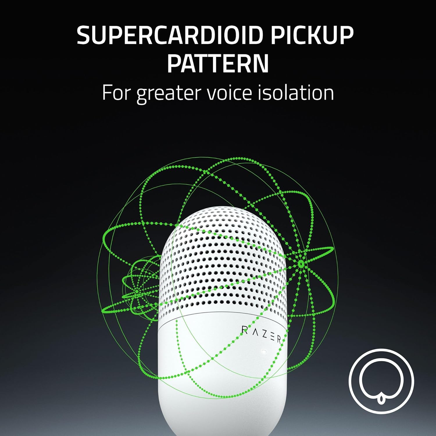 Razer Seiren V3 Mini USB Condenser Microphone (White)