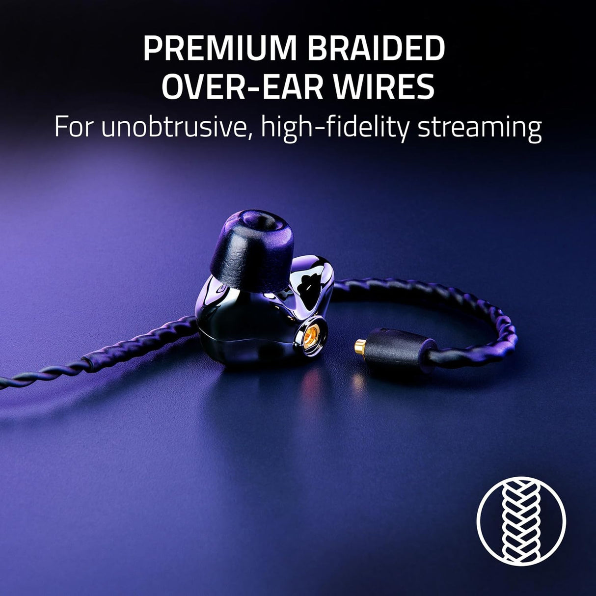 Razer Moray Ergonomic In-ear Monitor for All day Streaming