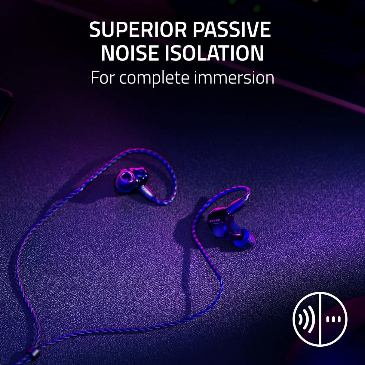 Razer Moray Ergonomic In-ear Monitor for All day Streaming