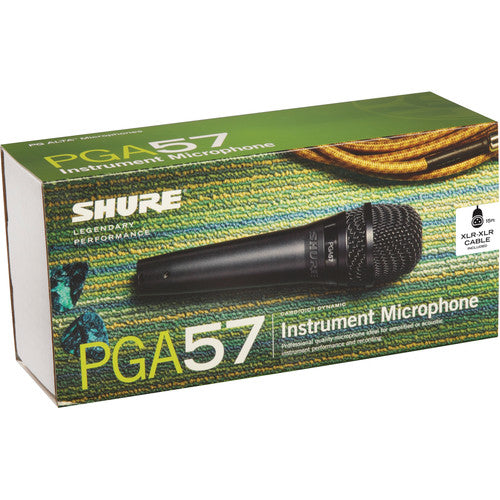 Shure PGA57-XLR Cardioid Dynamic Instrument Microphone with XLR Cable (15')
