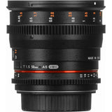 Rokinon 50mm T1.5 AS UMC Cine DS Lens for Canon EF Mount
