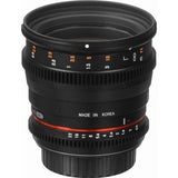 Rokinon 50mm T1.5 AS UMC Cine DS Lens for Canon EF Mount