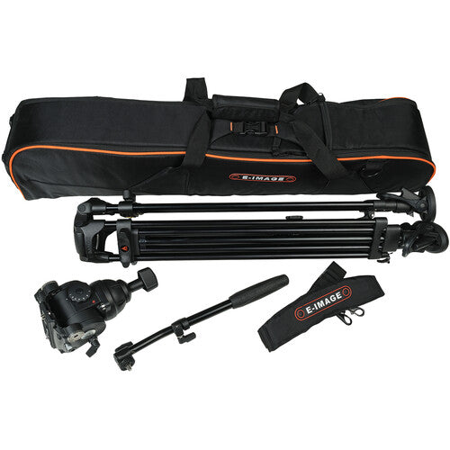 E-Image EG08A2 2-Stage Aluminum Tripod System with GH08 Fluid Head (75mm)