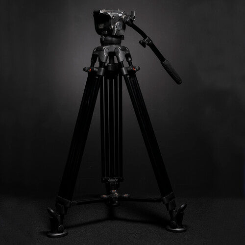 E-Image EG08A2 2-Stage Aluminum Tripod System with GH08 Fluid Head (75mm)