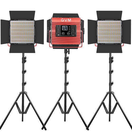 GVM 1200D RGB LED Light Panel (3-Light Kit)