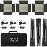 GVM 1200D RGB LED Light Panel (3-Light Kit)