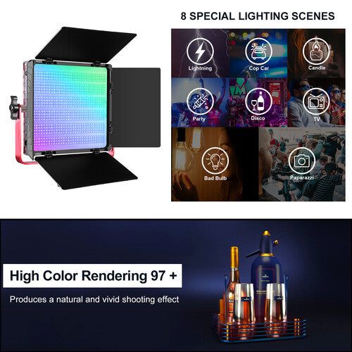 GVM 1200D RGB LED Light Panel (3-Light Kit)