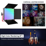 GVM 1200D RGB LED Light Panel (3-Light Kit)