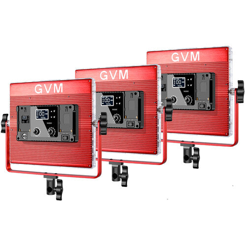GVM 1200D RGB LED Light Panel (3-Light Kit)
