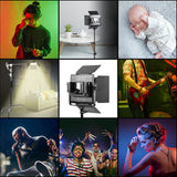 GVM 800D-RGB LED Light Panel (3-Light Kit)