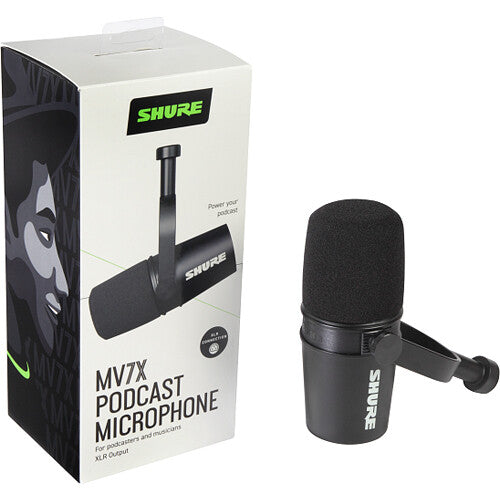 Shure MV7X Podcast XLR Microphone