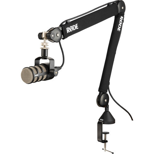 RODE RODECaster Pro II 4-Person Podcasting Kit with PodMics, Studio Boom Arms, Headphones, and Cables