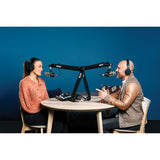 RODE RODECaster Pro II 4-Person Podcasting Kit with PodMics, Studio Boom Arms, Headphones, and Cables