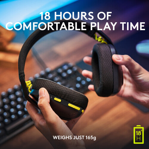 Logitech G G435 Wireless Gaming Headset (Black / Yellow)