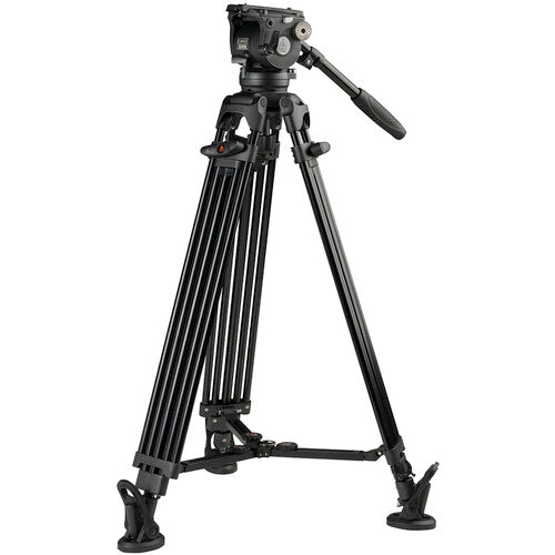E-Image EG08A2 2-Stage Aluminum Tripod System with GH08 Fluid Head (75mm)