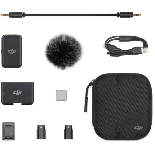 DJI Mic Compact Digital Wireless Microphone System/Recorder for Camera & Smartphone (2.4 GHz)