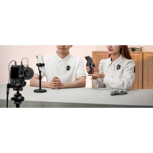 DJI Mic Compact Digital Wireless Microphone System/Recorder for Camera & Smartphone (2.4 GHz)
