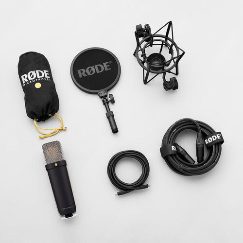 RODE Large-Diaphragm Cardioid Condenser Microphone (Black)