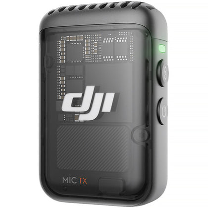 DJI Mic 2 Clip-On Transmitter/Recorder with Built-In Microphone (2.4 GHz, Shadow Black)