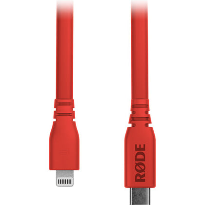 RODE SC19 Lightning to USB-C Cable (Red, 5')