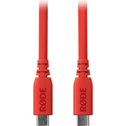 RODE SC27 SuperSpeed USB-C to USB-C Cable (Red, 6.6')