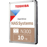 Toshiba 10TB N300 7200 rpm SATA III 3.5" Internal NAS HDD