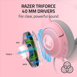 Razer Kraken Kitty V2 RGB Wired USB Headset (Quartz)