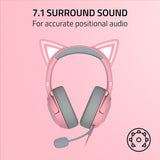 Razer Kraken Kitty V2 RGB Wired USB Headset (Quartz)