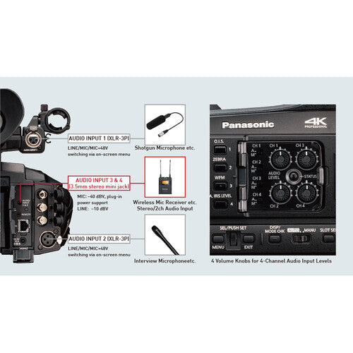 Panasonic AG-CX370 UHD 4K Pro Camcorder with NDI|HX2 and Auto-Tracking