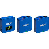 RODE Wireless GO (Gen 3) 2-Person Compact Digital Wireless Microphone System/Recorder (2.4 GHz, Cobalt)