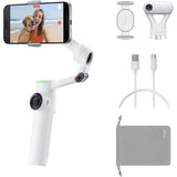 Insta360 Flow 2 Pro Smartphone Gimbal Stabilizer AI Tracker Bundle (White)