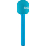 RODE Interview GO Handheld Mic Adapter for Wireless Clip-On Transmitter (Blue)