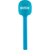 RODE Interview GO Handheld Mic Adapter for Wireless Clip-On Transmitter (Blue)