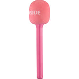 RODE Interview GO Handheld Mic Adapter for Wireless Clip-On Transmitter (Pink)