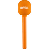 RODE Interview GO Handheld Mic Adapter for Wireless Clip-On Transmitter (Orange)
