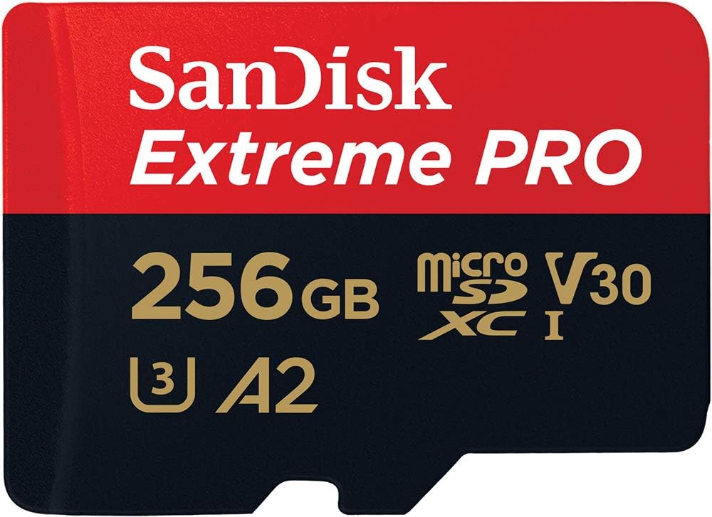 SanDisk 256gb Extreme PRO UHS-I microSDXC Memory Card (U3,Class 10)