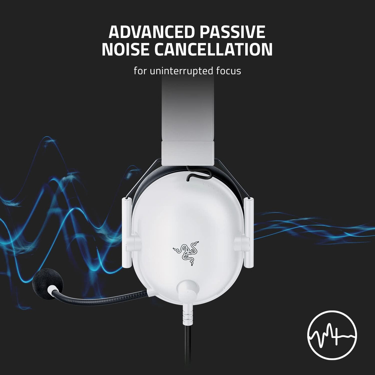 Razer BlackShark V2 X 3.5mm Wired Gaming Headset (WITE)